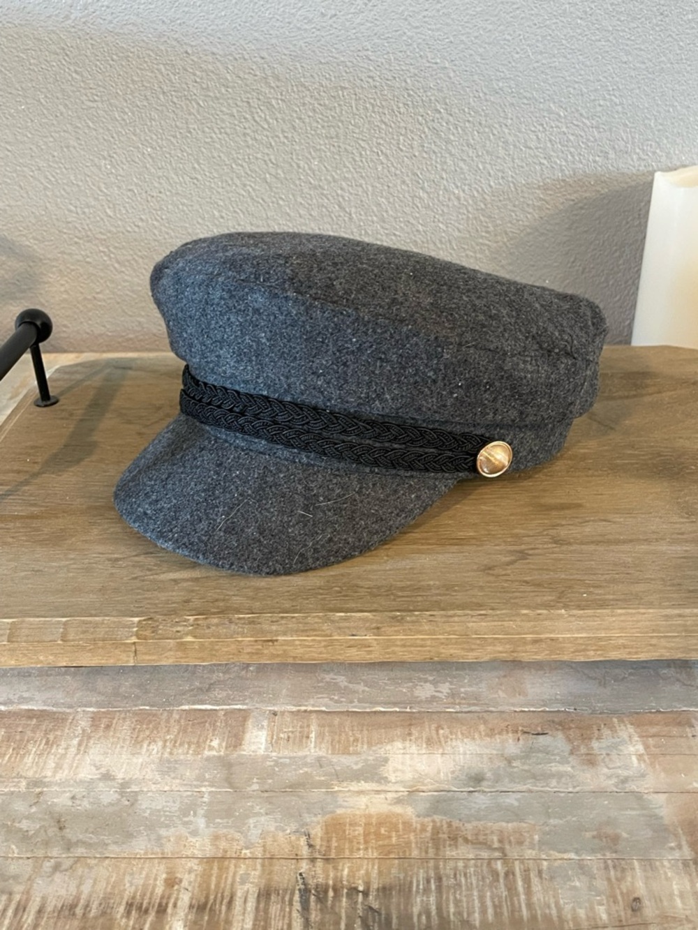 Zara Gray Wool Cap